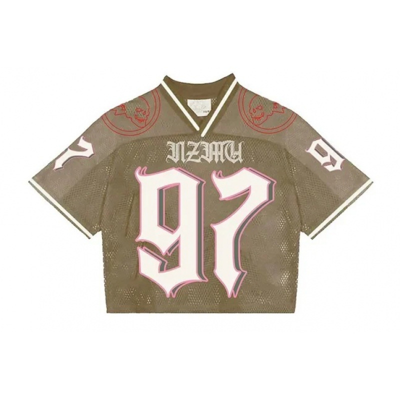 T-shirt Jersey Rugby Shirt, Retro American & European Casual Hip-Hop Streetwear, High Street Short Sleeve