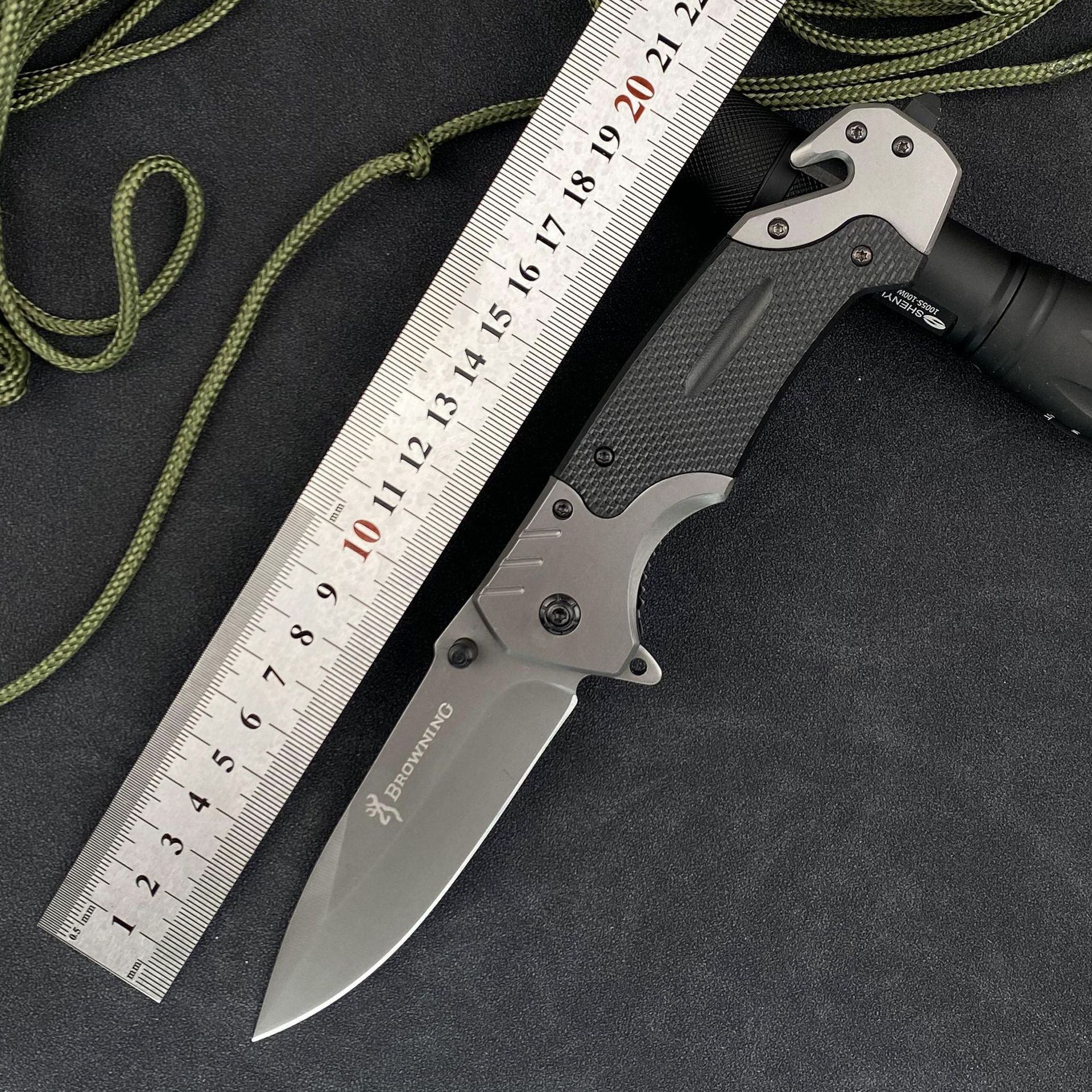 9 knife Spring Tactical Assisted Folding Knives Rescue Camping Survival Pocket Knife