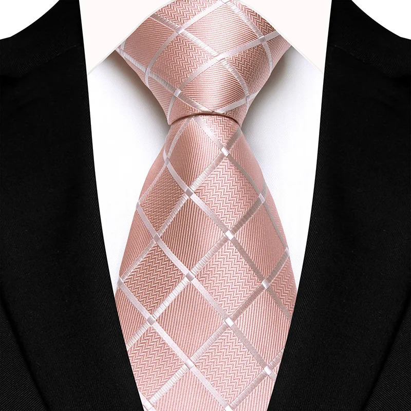 8CM Mens Necktie Plaid Checks Ties For Man Groom Groomsman Jacquard Woven Ascot Formal Business Party Accessories251218