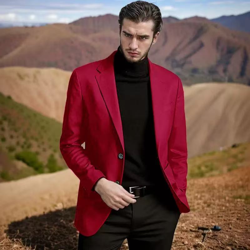 T2778 New Men's Business Suit Three-Piece Suit, British Slim Fit Wedding Attire