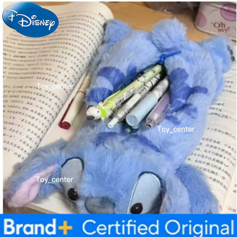 Disney Stitch Pen Case Cartoon Lotso Plush Pencil Case Desktop Storage Bag Anime Childrens Birthday Gift H251227