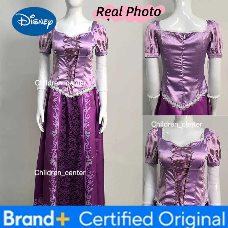 Disney Tangled Rapunzel Womens Long Hair Princess Costumes Cosplay Costume Adult Carnival Uniform Halloween Costumes H2512271