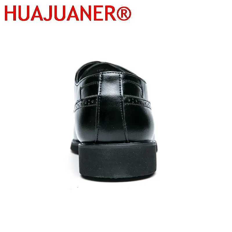 Genuine leather Oxfords Men Shoes Fashion Business Casual Party Banquet Daily Retro Carved Lace-up Brogue Dress Shoes H260504