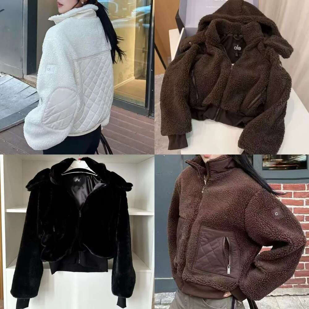 TOP sets Alonessitys women clothes jacket pants leggings puff winter Alonessitys jacket zip up sweatshirt designer womens yoga hooded sportwear gym set jacket