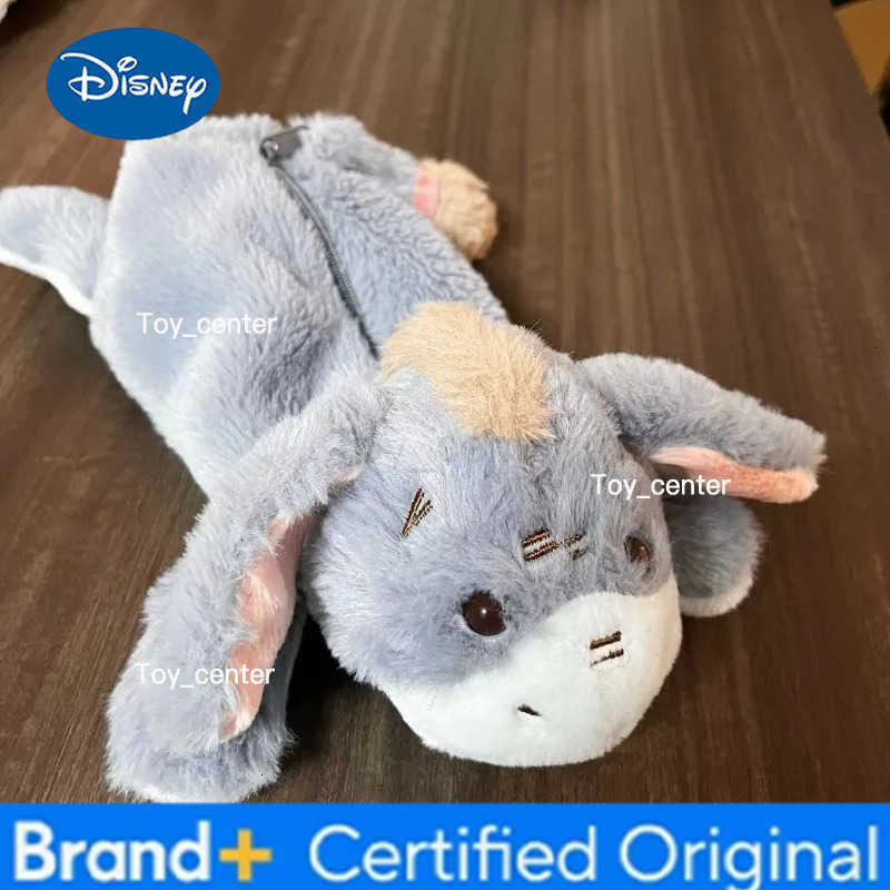 Disney Cute Pijie Pig Ears Donkey Plush Pen Bag Cartoon Animal Stationery Pencil Storage Bag for Children Birthday Gifts H251227