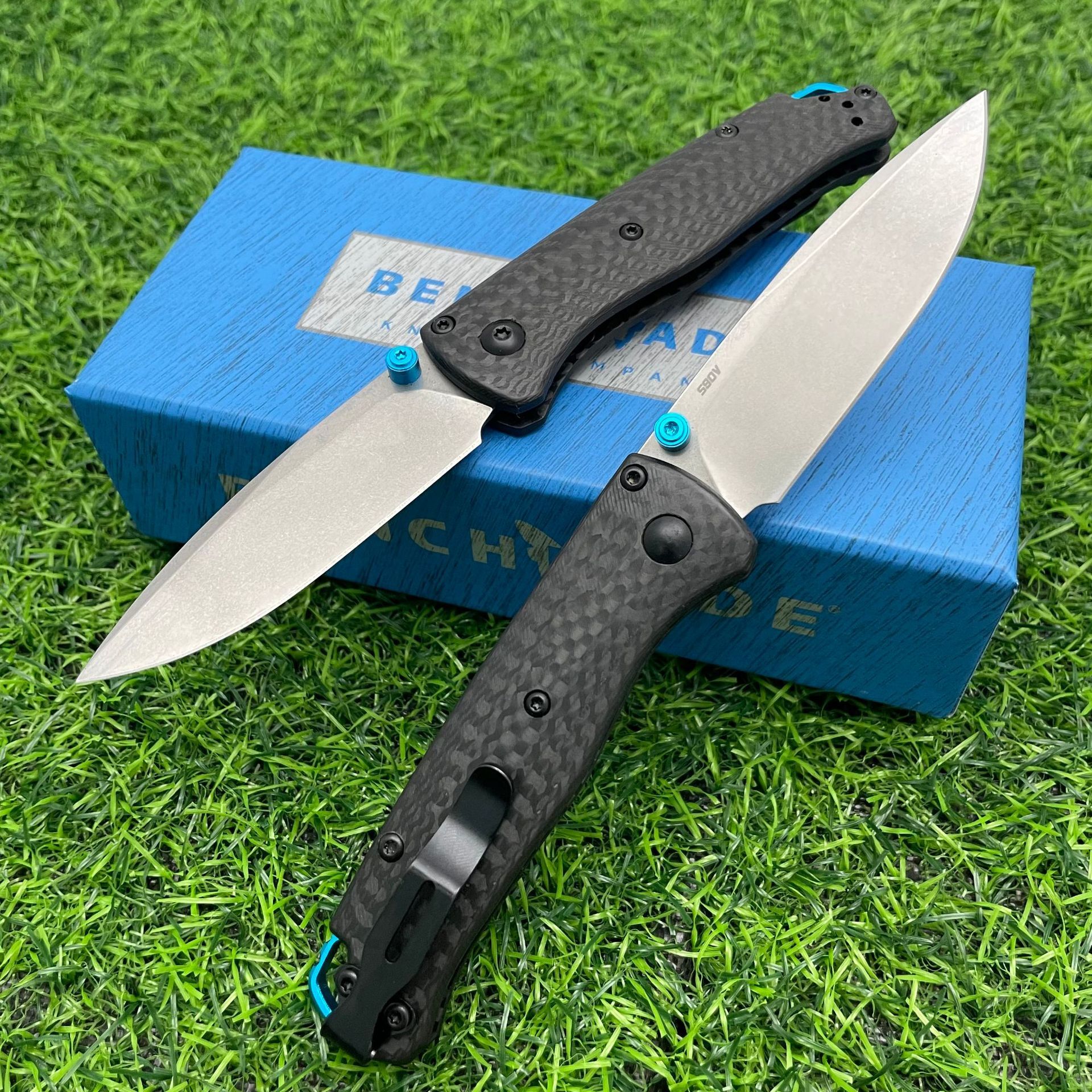 BM 533-3/535-3 Carbon Fiber Handle Outdoor Camping Multi-function Sharp Adventure Self-defense EDC Mini Folding Knife Men's Gift