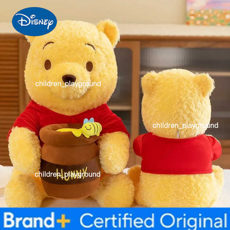 Disney 35cm Anime Honey Jar Winnie The Pooh Soft Plush Toys Pooh Bear Stuffed Animal Dolls Children Kids Kawaii Birthday Gift H251227111
