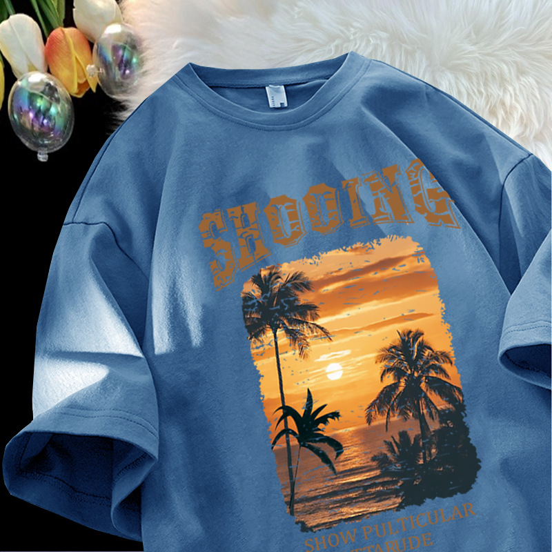 American Vintage Short Sleeve T-shirt, 2026 New Trendy & Versatile Tee, Summer Student Casual Cool Top