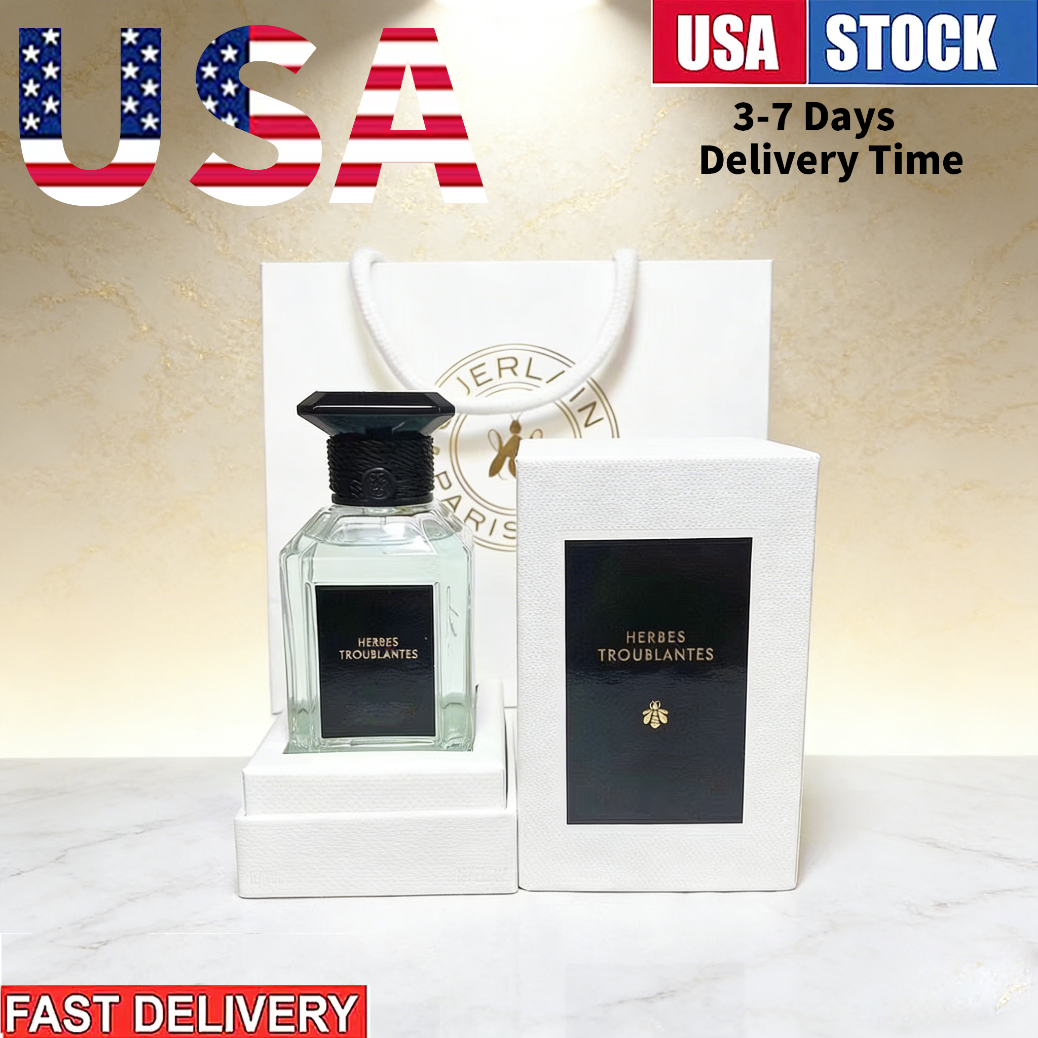 US Warehouse -Vanilla perfume for men and women, 100ml. ANGELIQUE NOIRE/CUIR BELUGA/OUD NUDE perfume, perfume spray, high-quality cologne.