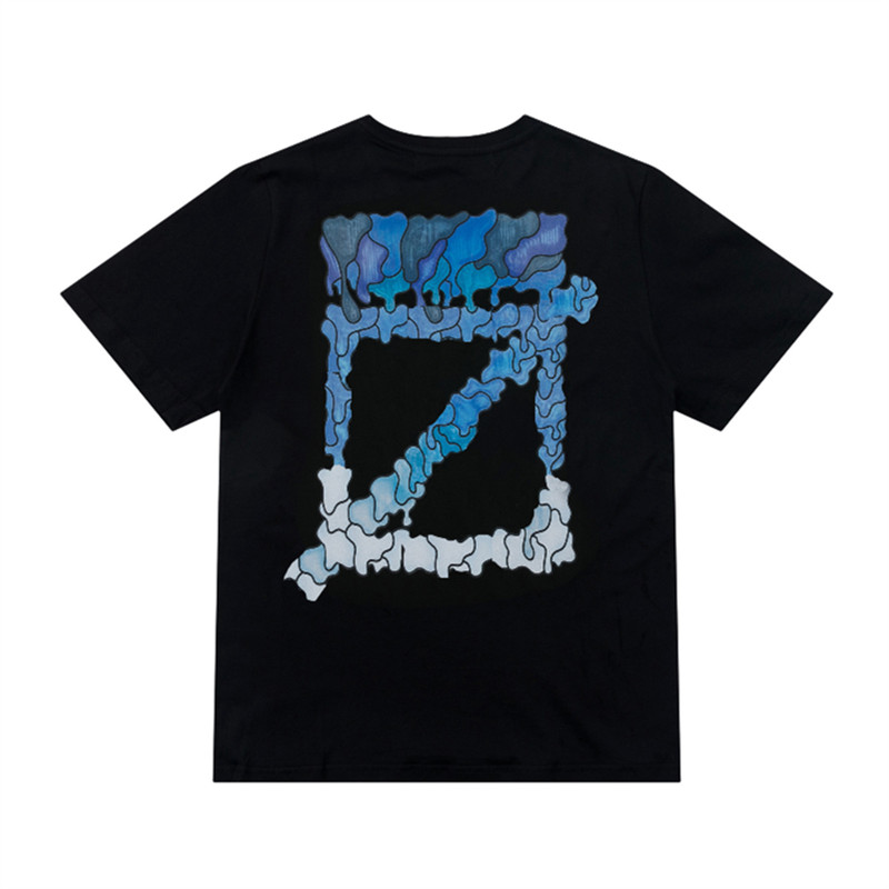 Fashion Men's t Shirt Brand Designer Cotton Offshirts Balck T-shirts Short Sleeves Luxury Man Women Tops Tees Casual Couples Summer Tshirts Arrow x Printing Tshirt