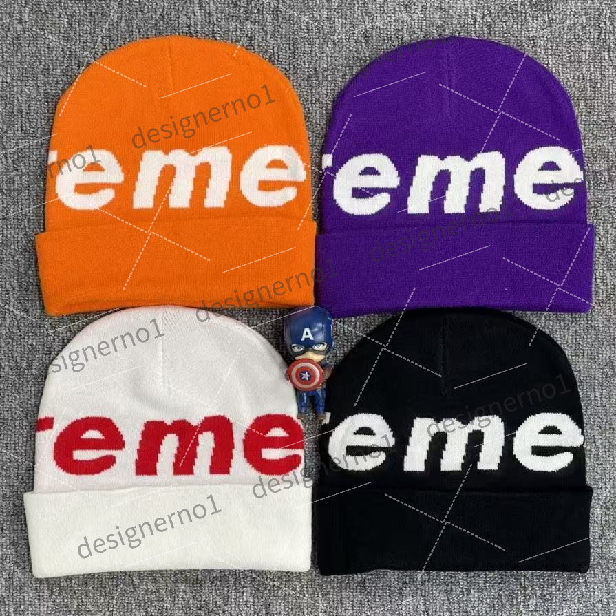 supremely beanie Winter knitted beanie designer cap fashionable bonnet dressy autumn hats for men skull outdoor womens hat cappelli travel Knitted hat hot