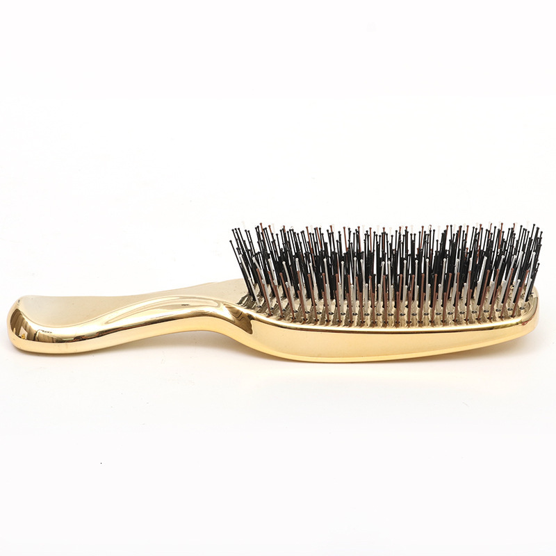 Chuangyou Comb Zeus Scalp Cleaning Massage Fluffy Anti-Hair Loss Shampoo Smooth Hair Wet Dual-Use Electroplated Rose Gold High quality
