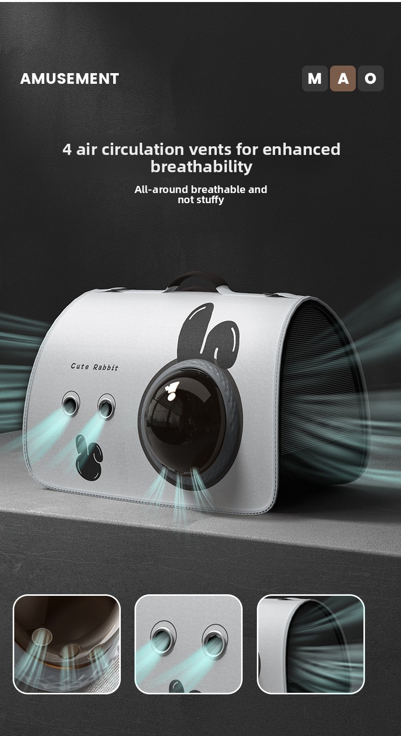 Pet Carrier Backpack Shoulder Bag Transparent Space Capsule for Cats and Dogs Lightweight Breathable Travel Outdoor