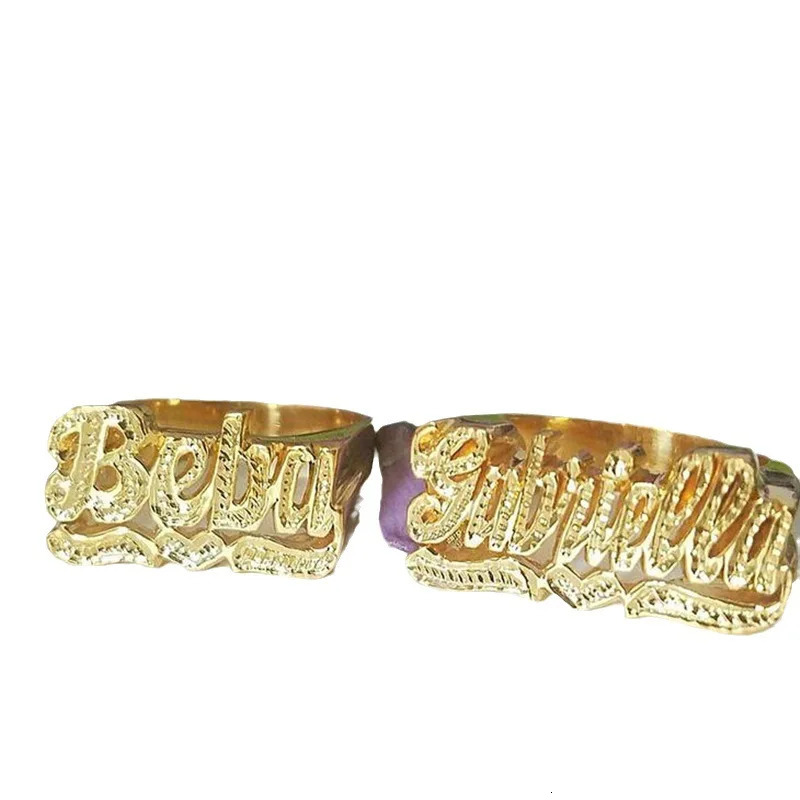 Customized Name Ring Personality Hip Hop 3D Ring Fashion Punk Letter Number Sign Hiphop Ring For Woman Men Party Jewelry 251224