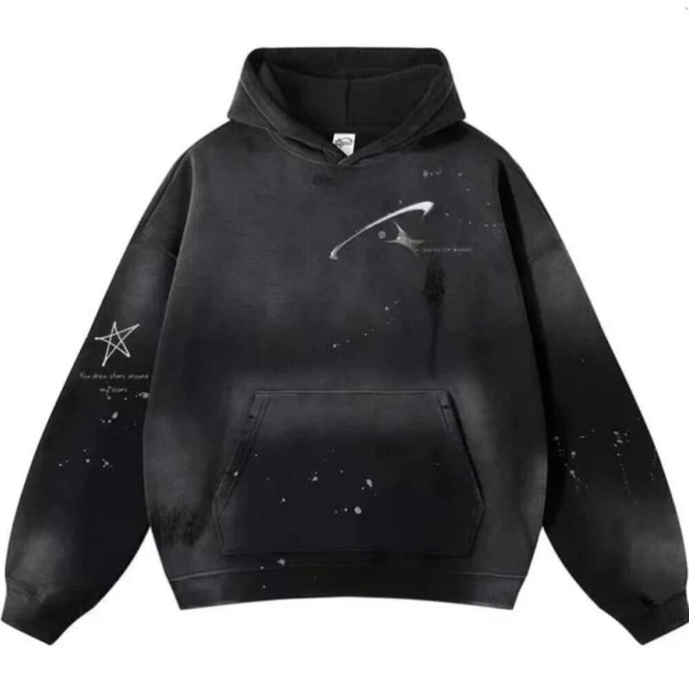 Y2K autumn winter printing retro pullover hoodie jacket men and women same loose casual fashionable sweatshirt Zhehan