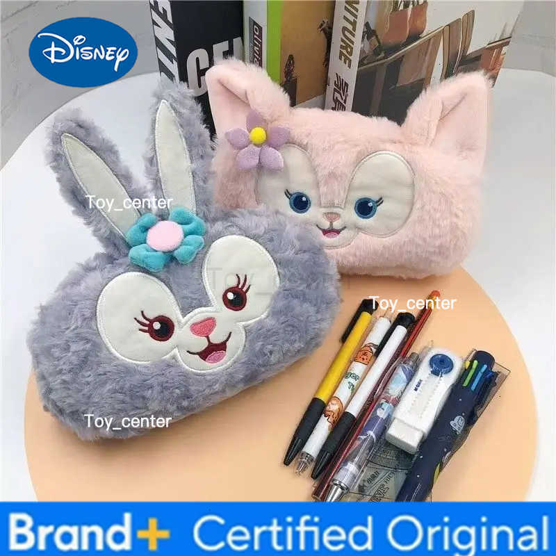 Disney Stellalou Linabell Girly Heart Cartoon Cute Plush Stationery Bag Creative Kawaii Pencil Bag Makeup Storage Bag Gift H251227