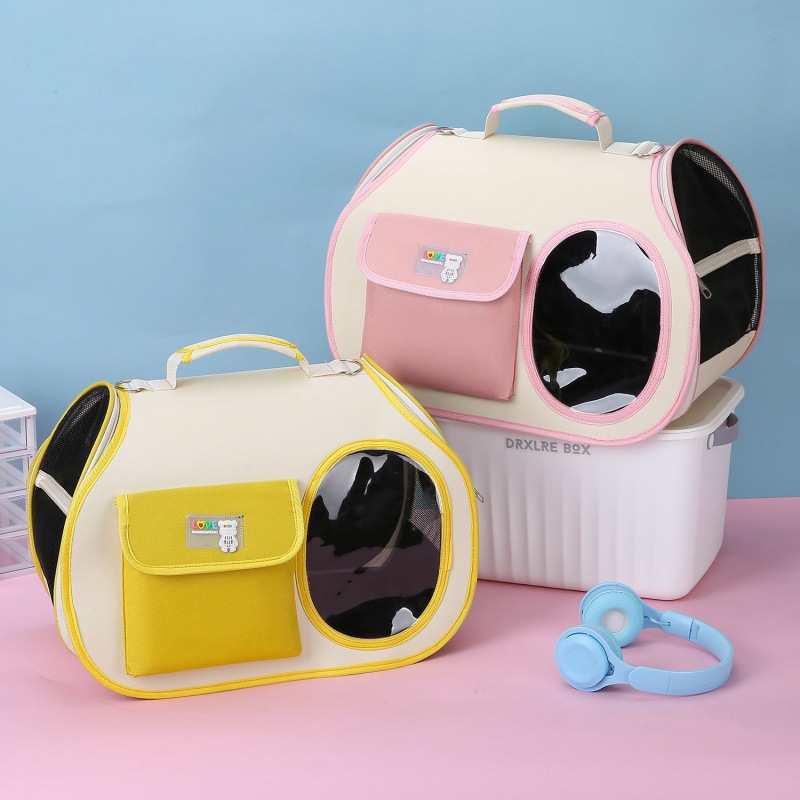 New Pet Carrier Bag Fashionable Shoulder Crossbody Dog Cat Bag for Outdoor Travel