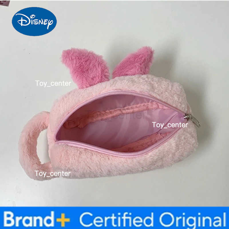 Disney 2026 New Cartoon Pig Pencil Case Cute Stationery Bag for Elementary Students Adorable Versatile Travel Makeup Bag H251227