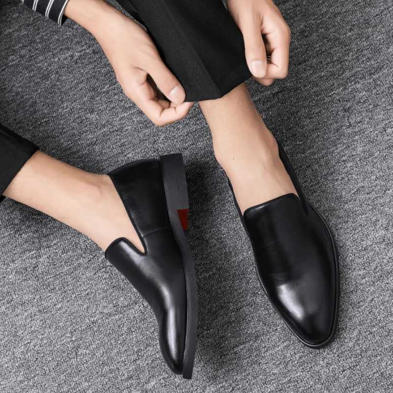 Dress Shoes for Men Business Office Men Loafers Male Flats Driving Shoes Casual Moccasin Slip-On Wedding Leather Shoes Z251227