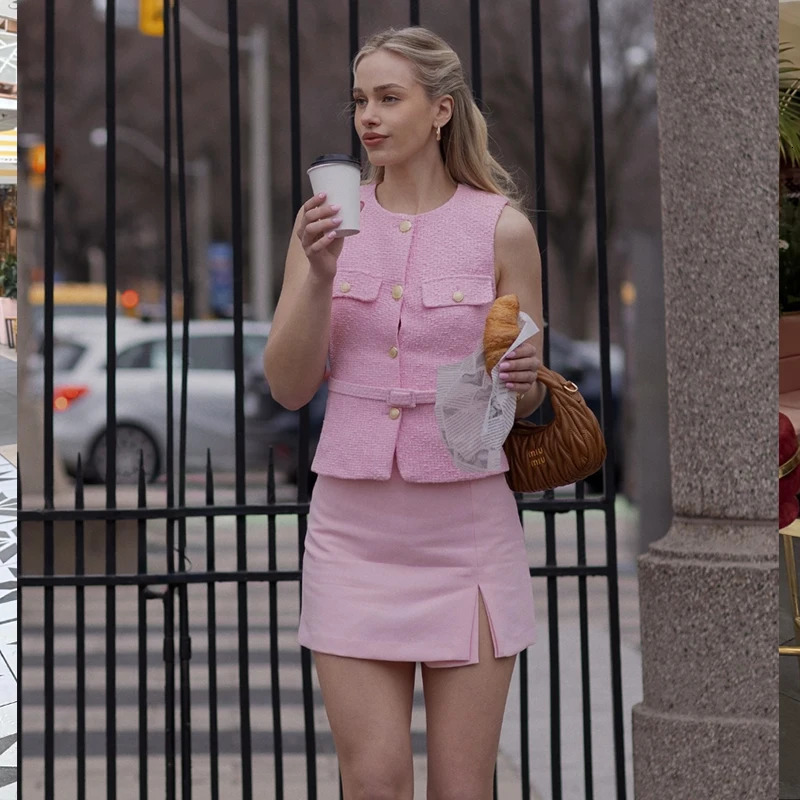 Vests Jackets Autumn Womens 2025 Chic Simple Slim Womens Jackets Vest Fashion Youth Elegant Vest 251223