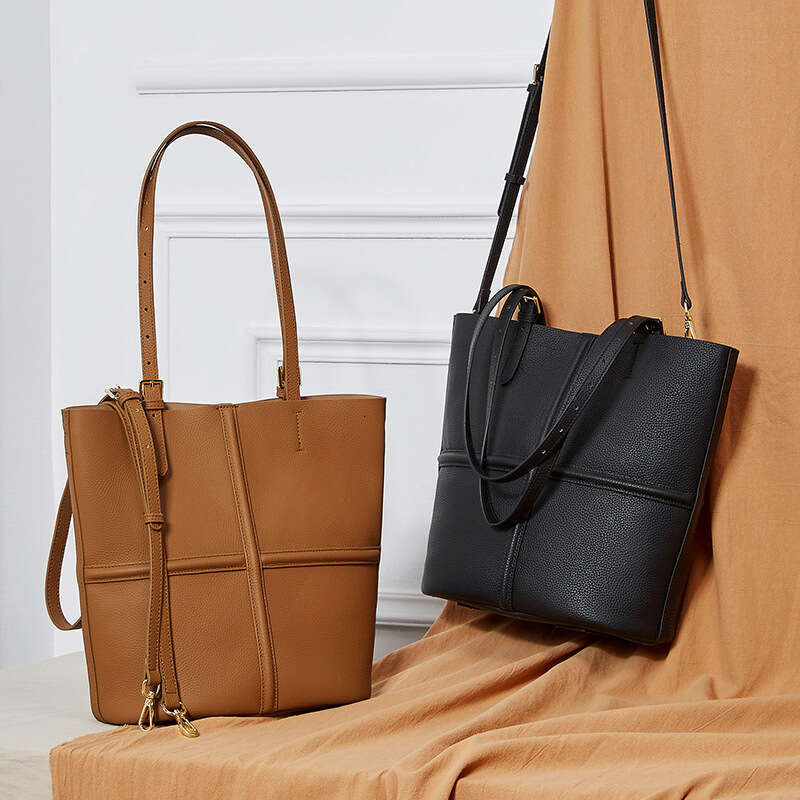 Luxury Shoulder Bags Totes Hobo Top Layer Cowhide Handbag Single Mother Daughter Crossbody New Genuine Leather Vintage Commuter Light Tote Women S Bag