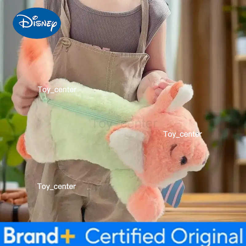 Disney Cute Cartoon Animal Plush Doll Creative Stationery Storage Bag Large Capacity Student Portable Pencil Case H251227