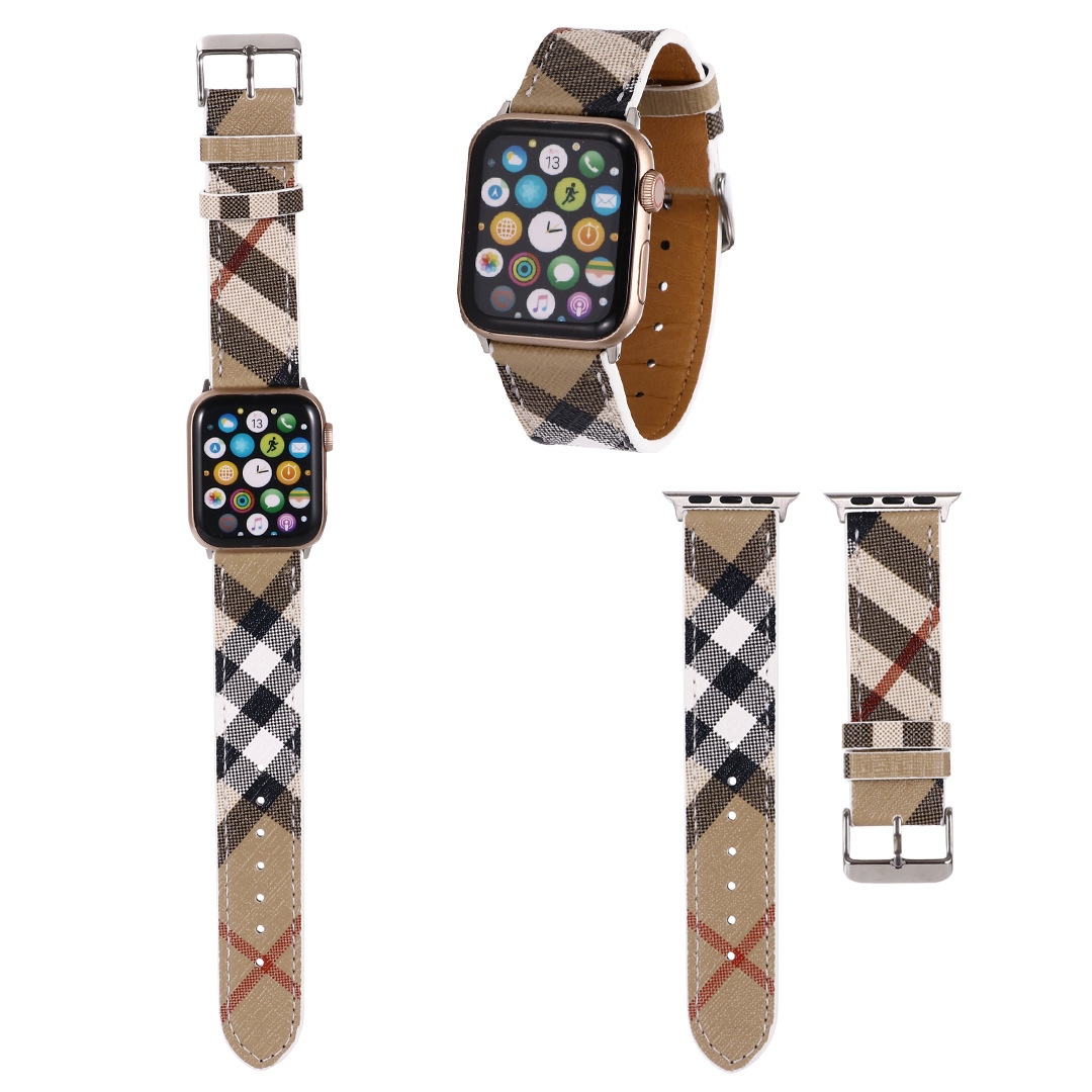 fashion Leather Watch Band Straps Quick Release WatchBand Luxury Fashion L Designer Strap 46mm 49mm 45mm 44mm 42mm Handmade Premium Men for Apple iWat
