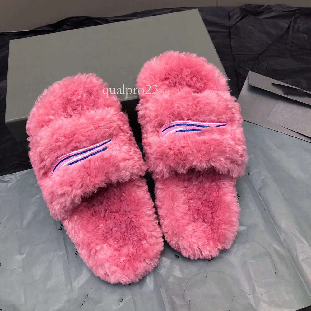 Prem Quality bal Plush Woolen Slippers Boots for Home Indoor Slides Warm Shoes 35-45 c2e