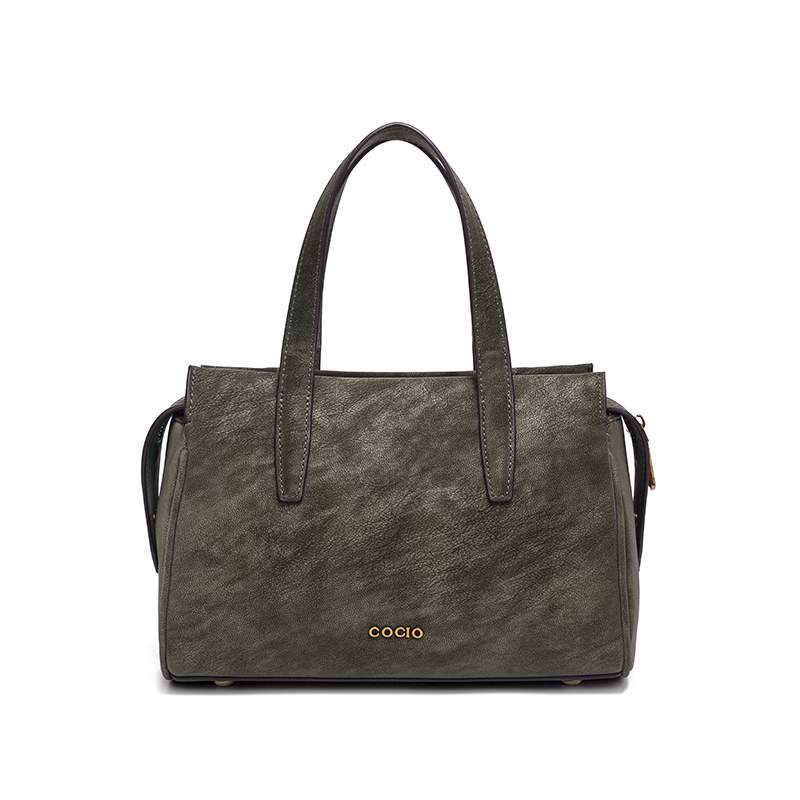 COCIO 2025 autumn and winter new handbag leather retro commuting versatile large capacity shoulder bag for women