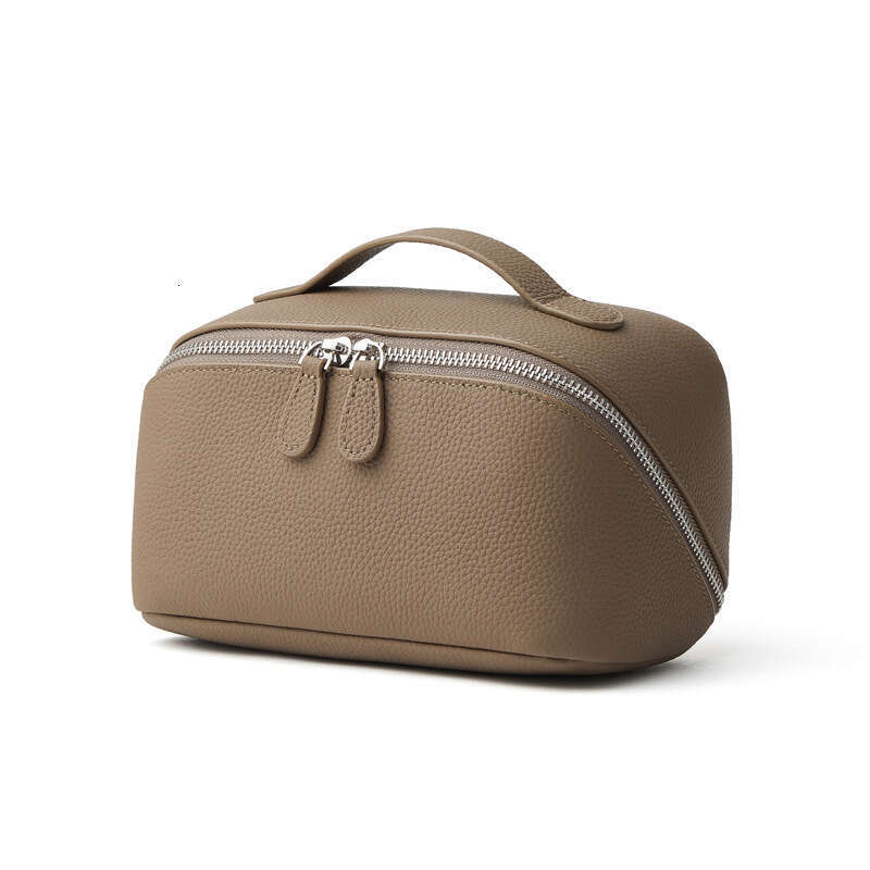 Luxury Shoulder Bags Totes Hobo New Genuine Storage Exquisite Multifunctional Leather Travel Cosmetic Women S Cowhide Small Portable Toiletry Bag