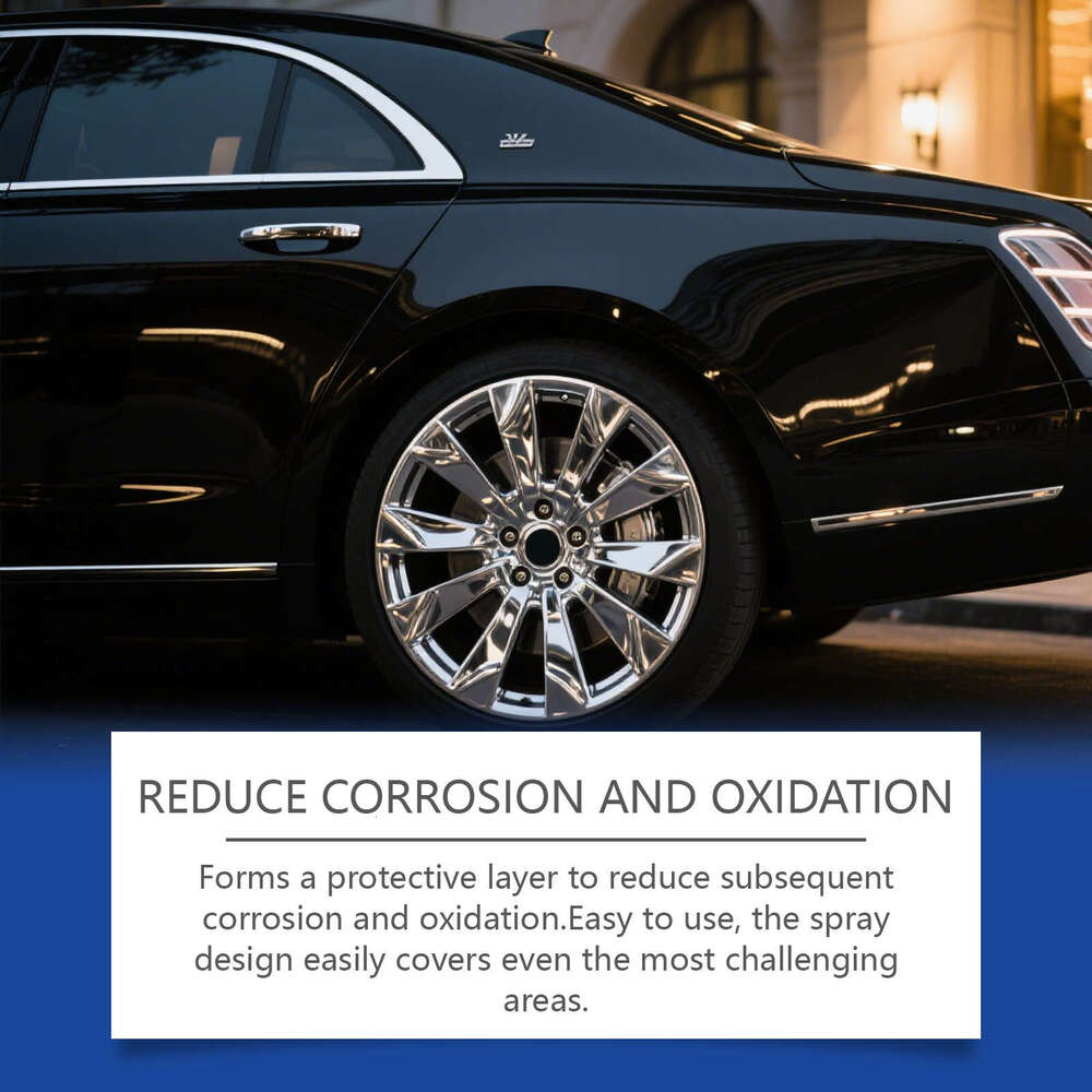 Homonth Chrome Parts Care Spray Car Hardware Accessories Anti-Oxidation Decontamination Cleaning Anti-Rust Polishing Agent