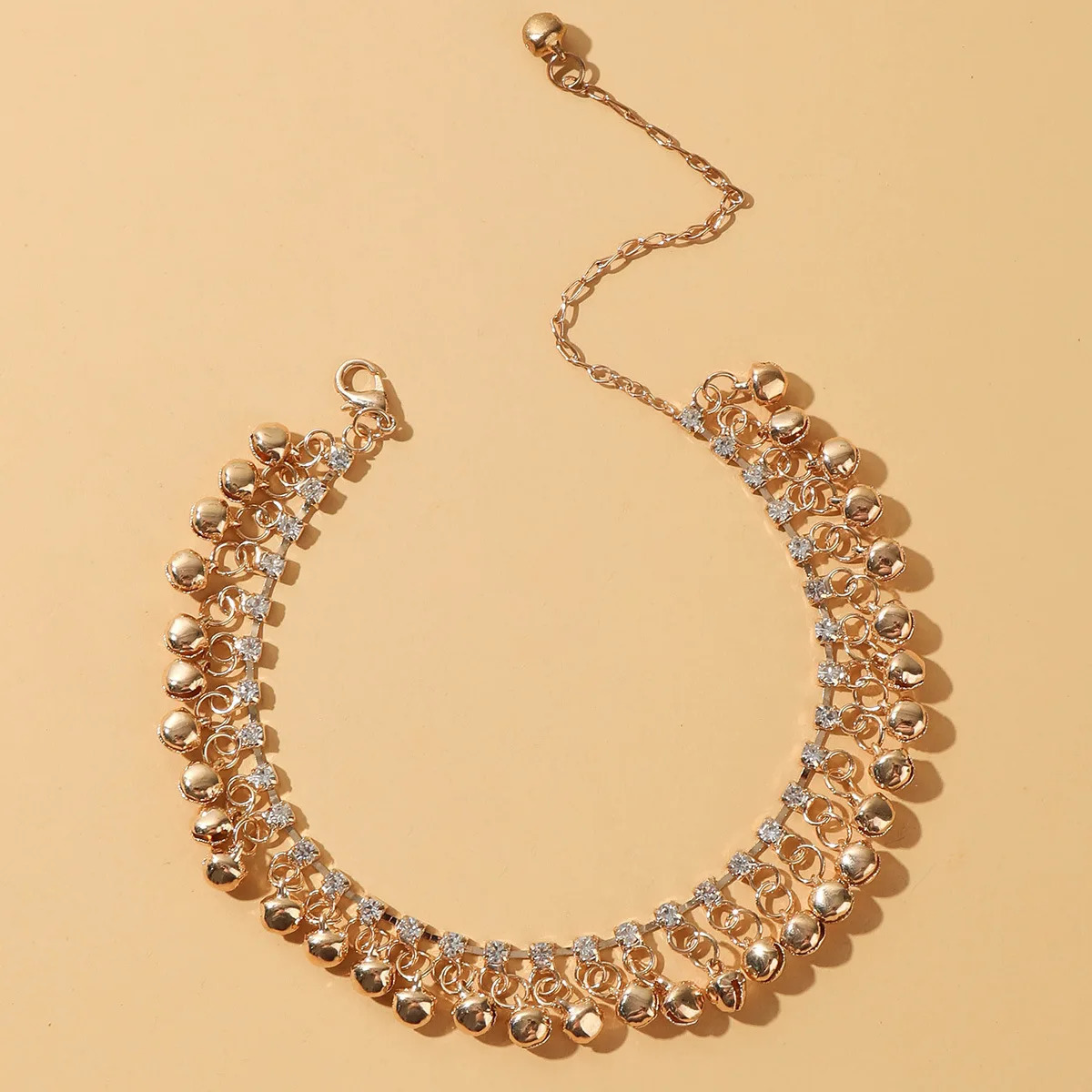 Vintage Gold Color Ethnic Tassel Bell Anklets for Women Girl Beach Foot Anklet India Jewelry Party Accessories 251226