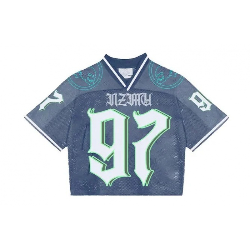 T-shirt Jersey Rugby Shirt, Retro American & European Casual Hip-Hop Streetwear, High Street Short Sleeve