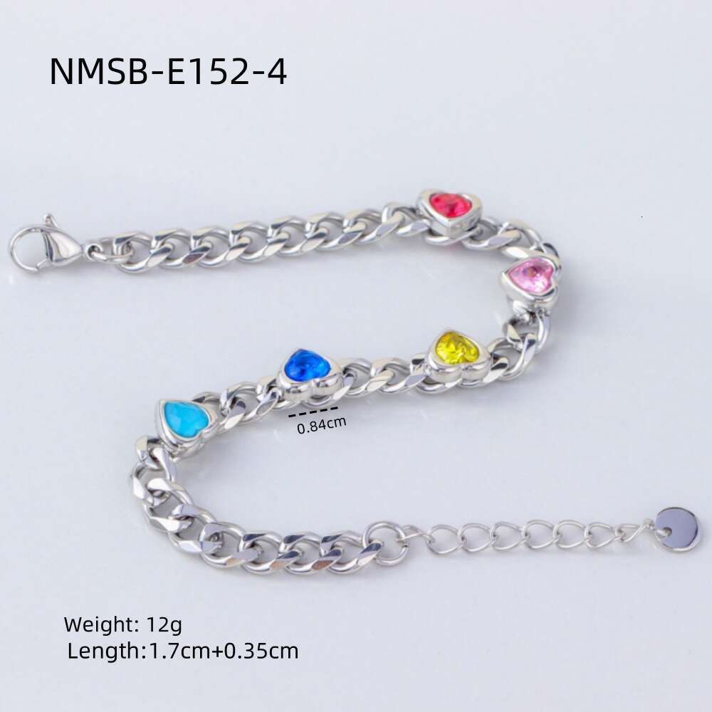 Bracelet for Women New Gold-Plated Heart Zircon Bracelet Niche Sweet Adjustable Tarnish-Resistant Versatile Everyday Jewelry