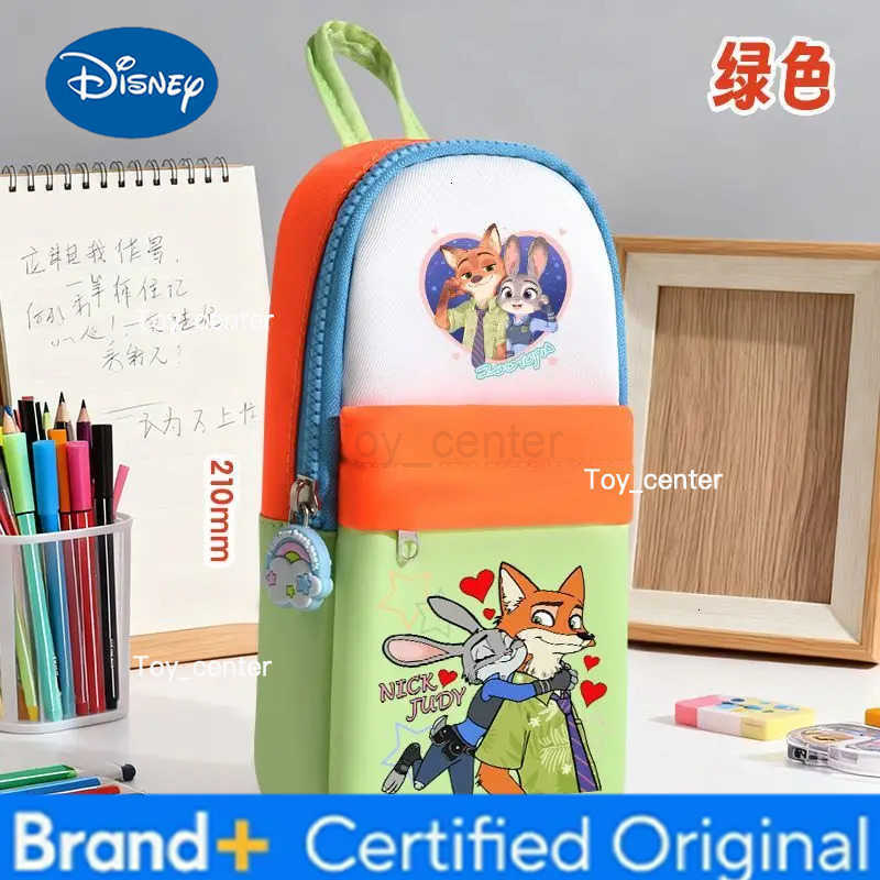 Disney Cute Cartoon Judy Nick New Unisex Multi-Layer Pencil Case for Boys and Girls Stylish and Large Capacity Stationery Box H251227