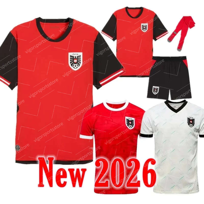2025 2026 2027 Austria Soccer Jerseys Mens 25 26 27 SABITZER POSCH XAVER DANSO Uniform GRILLITSCH GREGORITSCH BAUMGARTNER Football Shirt kids kit