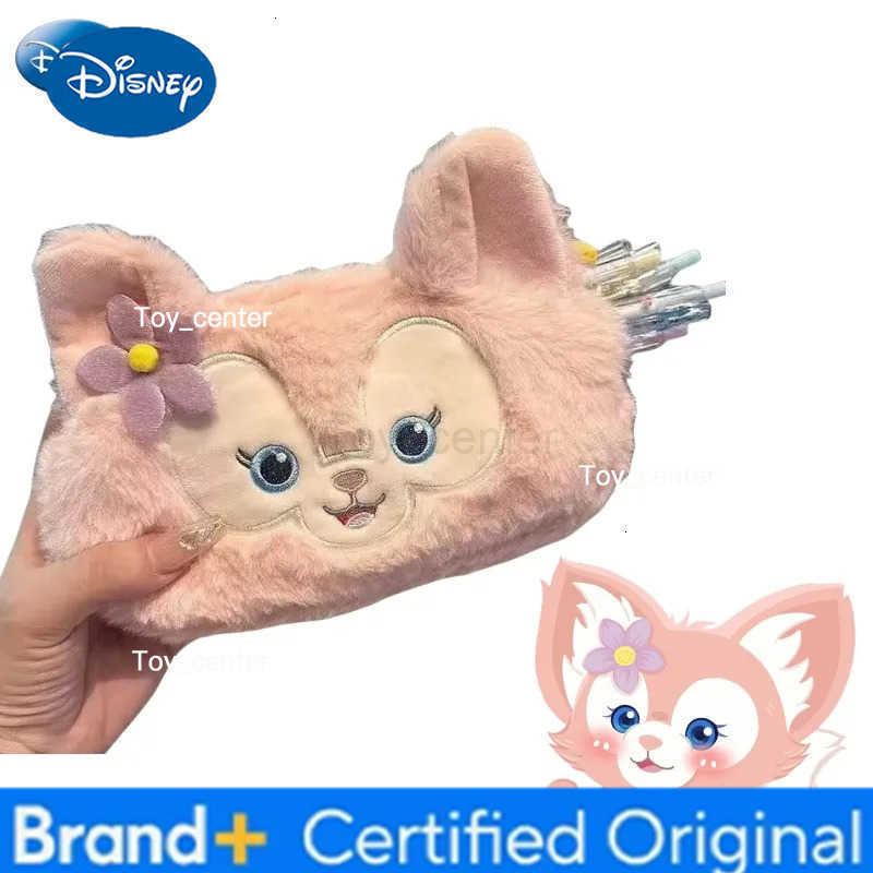 Disney Anime Characters Cartoon Cute LinaBell Girly Heart Stationery Box Creative Kawaii Pencil Case Large Capacity Storage Bag H251227