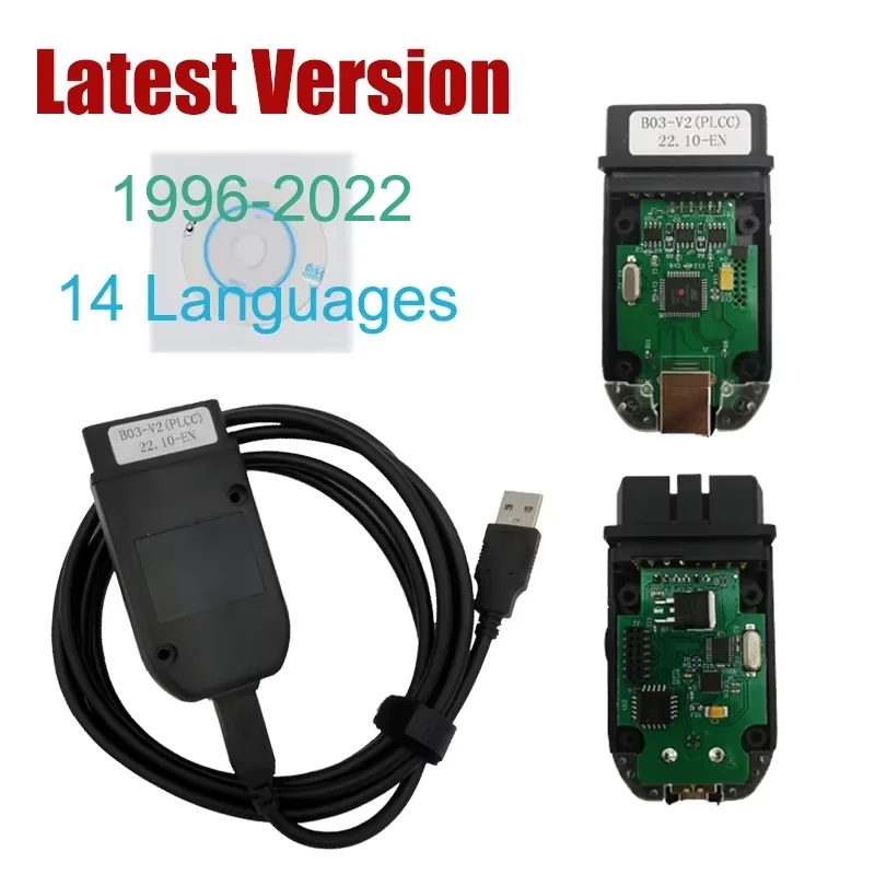2026 VCDS HEX V2 Interface VAG COM Update V25.3 FOR VW For AUDI Skoda Seat Multi-Language Car Autocom VAG HEX Diagnostics Tool