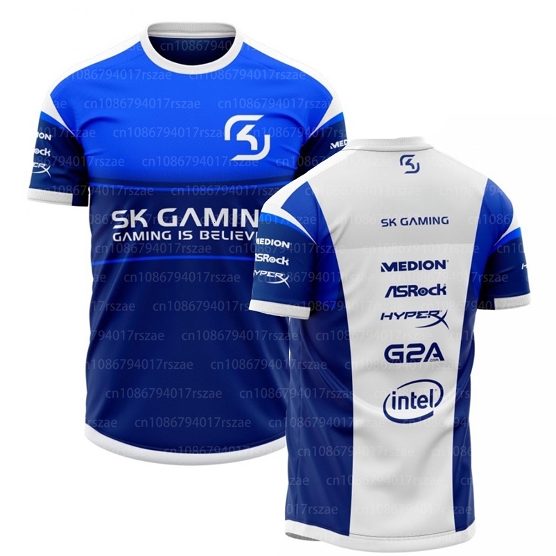 Player Game Jersey Uniform SK Gaming The Dream Short Sleeve T-shirt Men Esport Team Fans Summer Tops 251224
