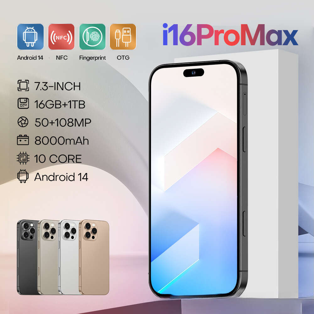 Famous brand's best-selling cross-border mobile phone i16proMax integrated smartphone 16GB+1TB Android phone source manufacturer CKS