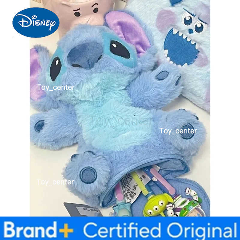 Disney Japanese Cute Cartoon Stitch Pen Case Stationery Box Female Student Large Capacity Pen Holder Desktop Storage H251227