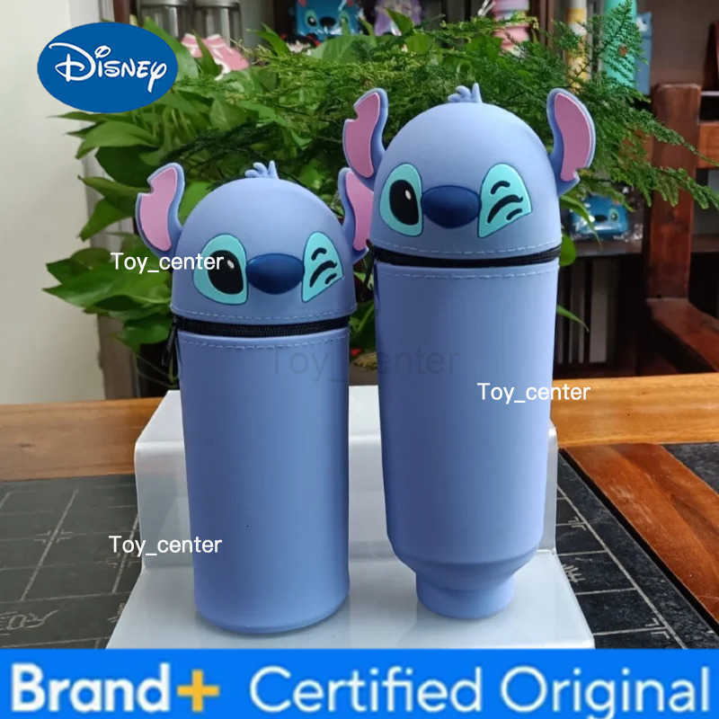 Disney New Cute Telescoping Pencil Case Cartoon Foldable Pen Holder Student Stationery Storage Bag Children Gifts Hot H251227
