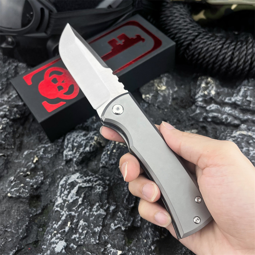 Chaves Titanium Alloy Handle Multi-purpose Folding Knife, M390Steel Blade, Outdoor Camping Survival Tactical EDC Tools, Men Gift