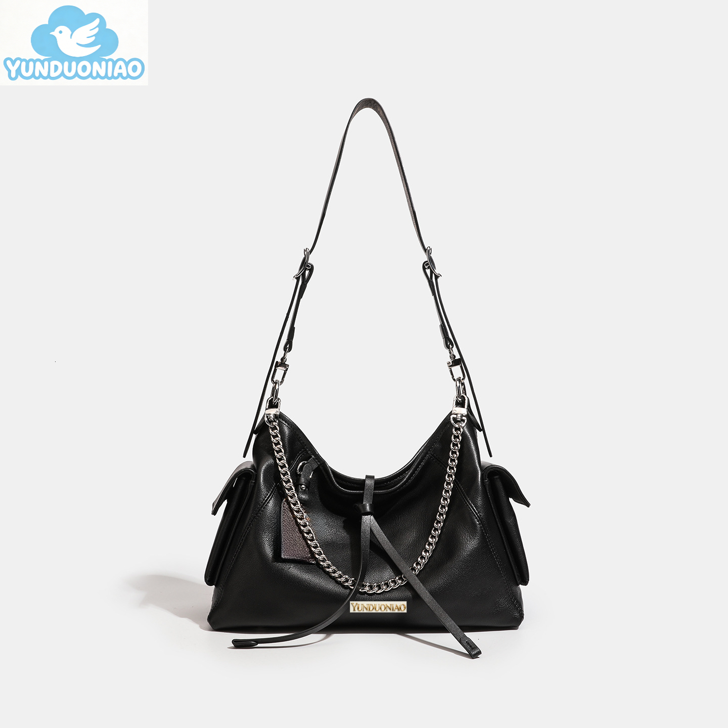 Fashionable new leather crossbody bag, large capacity chain commuting bag, new fashionable single shoulder crossbody bag