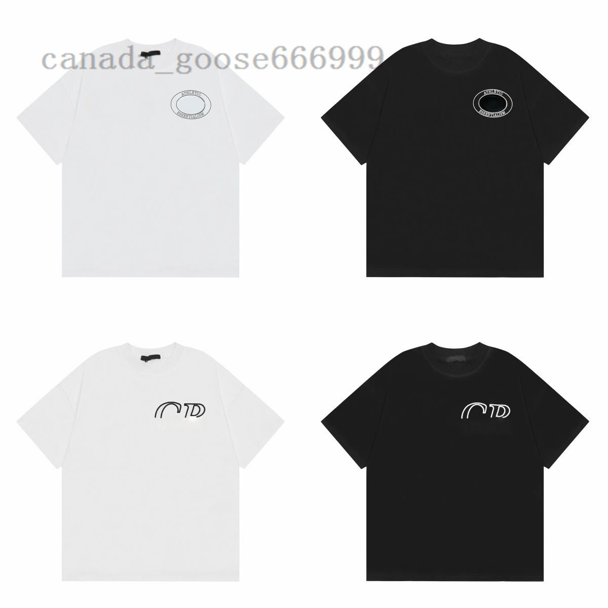 Men's T-Shirts Summer Spring Loose Green Gray White Black T Shirt Men Women High Quality Classic Slogan Print Top Tee With Tag Size S-XL