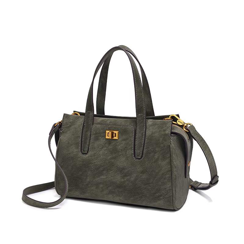 COCIO 2025 autumn and winter new handbag leather retro commuting versatile large capacity shoulder bag for women