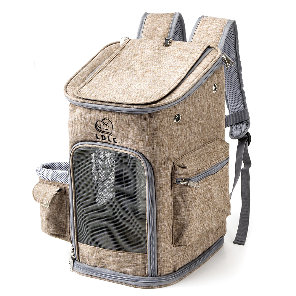 Extra Large Cat Carrier Backpack for 2 Pets Foldable Travel Pet Bag with Ventilation Windows Comfortable Shoulder Straps