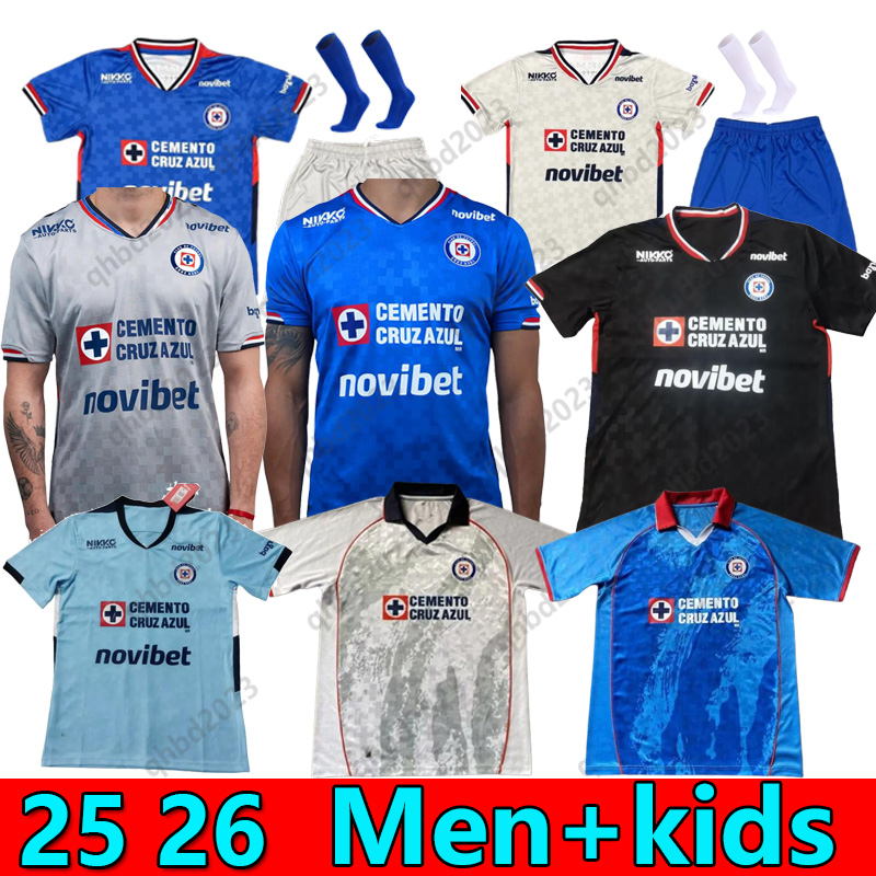 S-4XL Cruz Azul Soccer Jerseys 25 26 CDSyC GIAKOUMAKIS mexico League Pineda Romo ALVARADO RODRIGUEZ Football Shirts 2025 2026 LIGA MX camisetas de futbol Kit Jersey