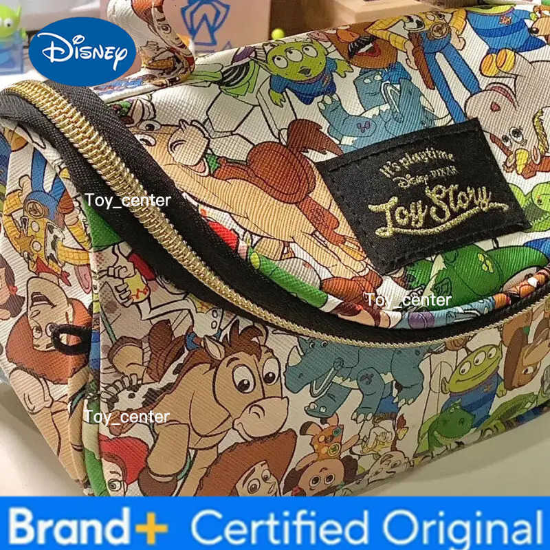 Disney Toy Story Woody Cloth Zipper Large Capacity Pencil Bag Makeup Bag Travel Storage Multifunctional Bag Girl Birthday Gift H251227