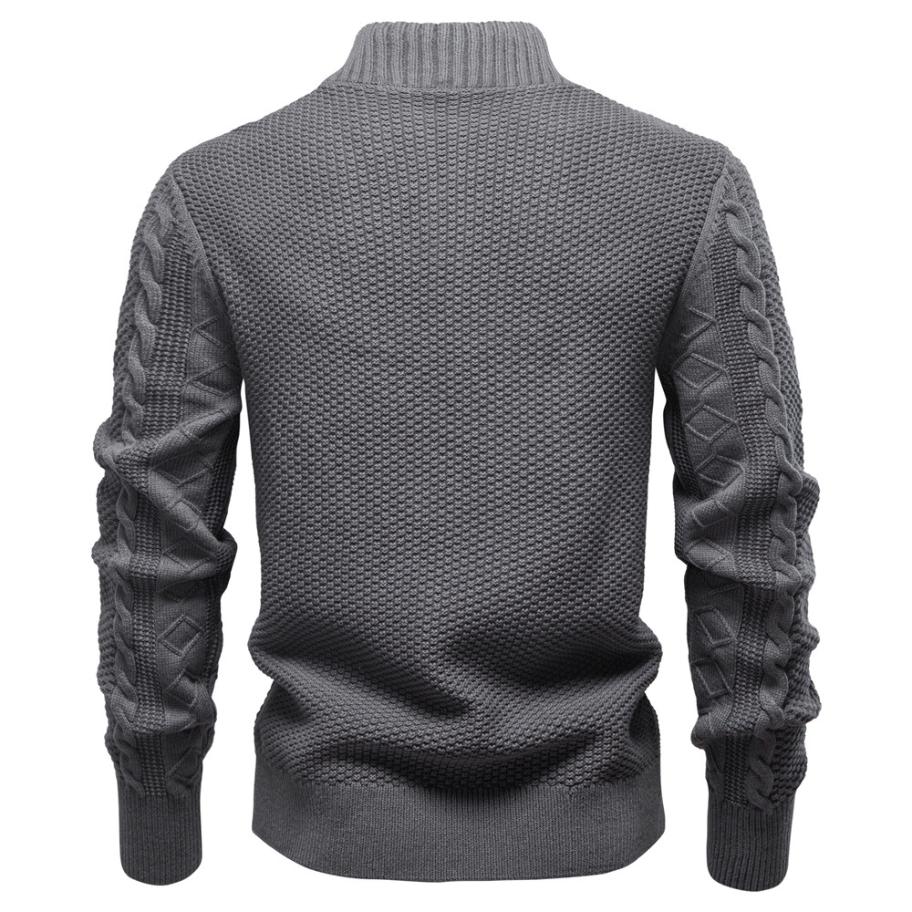 WOZK new men's woolen jacket for autumn and winter sweaters, high-quality cardigans for men